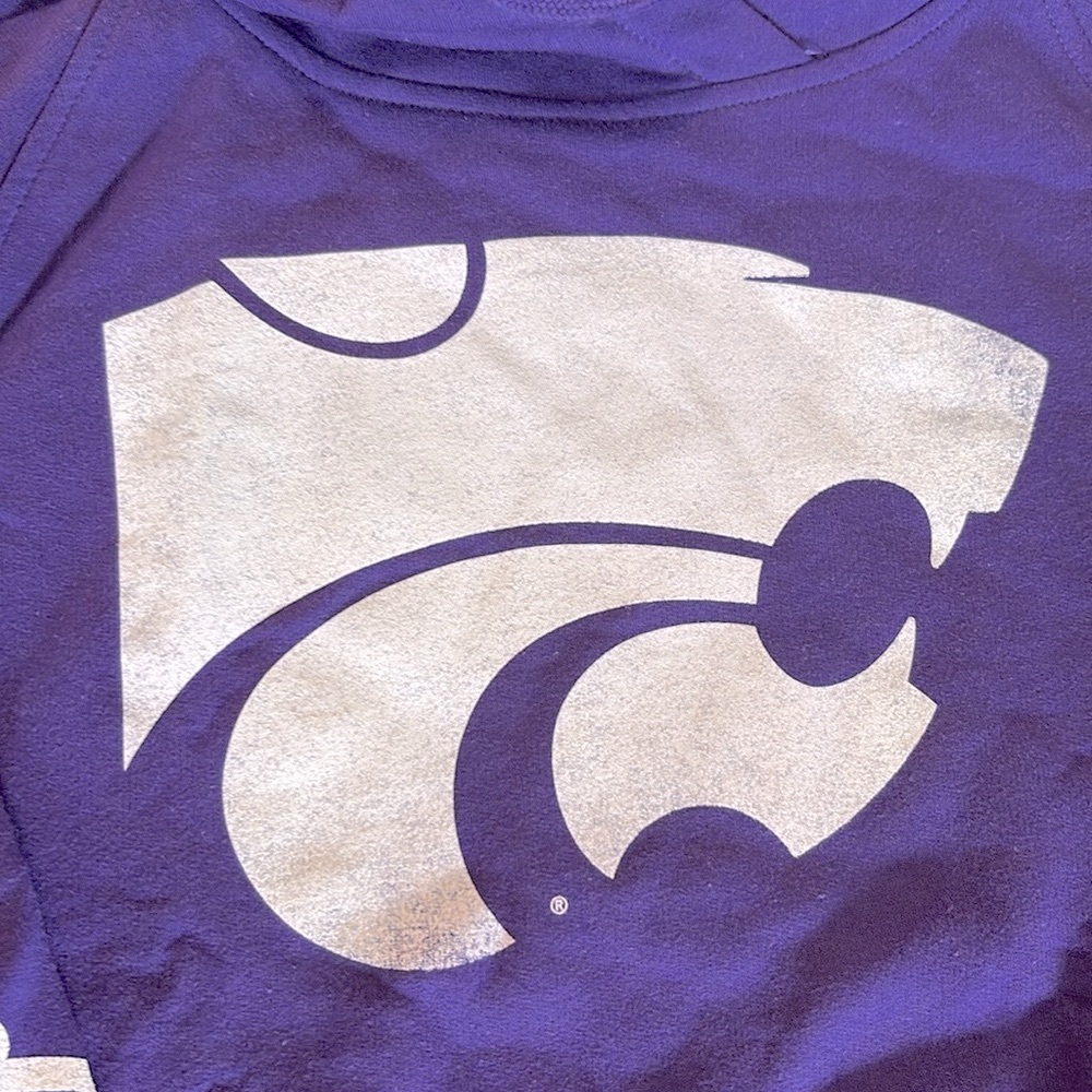 NWT [camp david] Kansas State Wildcats NCAA Hooded Sweatshirt Purple Women’s S M - Picture 5 of 10